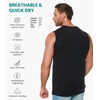 image:image100 Merino Wool Tank Top Men  Active Undershirt Sleeveless Base Layer  Lightweight Breathable Merino Wool Tank Top MoistureWicking Top Soft Sport Running Work Athletic TankCharcoal Grey