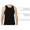 image:image100 Merino Wool Tank Top Men  Active Undershirt Sleeveless Base Layer  Lightweight Breathable Merino Wool Tank Top MoistureWicking Top Soft Sport Running Work Athletic TankBlack Ashrt