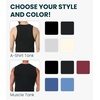 image:image100 Merino Wool Tank Top Men  Active Undershirt Sleeveless Base Layer  Lightweight Breathable Merino Wool Tank Top MoistureWicking Top Soft Sport Running Work Athletic TankWhite Creamy Ashrt