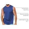 image:image100 Merino Wool Tank Top Men  Active Undershirt Sleeveless Base Layer  Lightweight Breathable Merino Wool Tank Top MoistureWicking Top Soft Sport Running Work Athletic TankWindsor Blue