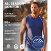 image:image100 Merino Wool Tank Top Men  Active Undershirt Sleeveless Base Layer  Lightweight Breathable Merino Wool Tank Top MoistureWicking Top Soft Sport Running Work Athletic TankBlack Ashrt