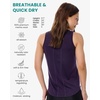 image:image100 Merino Wool Tank Top Women  Active Sleeveless Undershirt Base Layer  Lightweight Breathable Merino Wool Thermal Naturally AntiOdor MoistureWicking Basic Top Ideal for Hiking TravelH Dark Purple