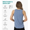 image:image100 Merino Wool Tank Top Women  Active Sleeveless Undershirt Base Layer  Lightweight Breathable Merino Wool Thermal Naturally AntiOdor MoistureWicking Basic Top Ideal for Hiking TravelH Deep Blue