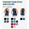 image:image100 Merino Wool Tank Top Women  Active Sleeveless Undershirt Base Layer  Lightweight Breathable Merino Wool Thermal Naturally AntiOdor MoistureWicking Basic Top Ideal for Hiking TravelH Deep Blue