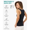 image:image100 Merino Wool Tank Top Women  Active Sleeveless Undershirt Base Layer  Lightweight Breathable Merino Wool Thermal Naturally AntiOdor MoistureWicking Basic Top Ideal for Hiking TravelB Charcoal