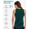 image:image100 Merino Wool Tank Top Women  Active Sleeveless Undershirt Base Layer  Lightweight Breathable Merino Wool Thermal Naturally AntiOdor MoistureWicking Basic Top Ideal for Hiking TravelH Forest Green