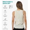 image:image100 Merino Wool Tank Top Women  Active Sleeveless Undershirt Base Layer  Lightweight Breathable Merino Wool Thermal Naturally AntiOdor MoistureWicking Basic Top Ideal for Hiking TravelH Off White