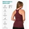 image:image100 Merino Wool Tank Top Women  Active Sleeveless Undershirt Base Layer  Lightweight Breathable Merino Wool Thermal Naturally AntiOdor MoistureWicking Basic Top Ideal for Hiking TravelR Burgundy