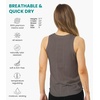 image:image100 Merino Wool Tank Top Women  Active Sleeveless Undershirt Base Layer  Lightweight Breathable Merino Wool Thermal Naturally AntiOdor MoistureWicking Basic Top Ideal for Hiking TravelH Perfect Grey