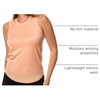 image:image100 Merino Wool Tank Top Women  Active Sleeveless Undershirt Base Layer  Lightweight Breathable Merino Wool Thermal Naturally AntiOdor MoistureWicking Basic Top Ideal for Hiking TravelH Peach