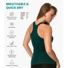 image:image100 Merino Wool Tank Top Women  Active Sleeveless Undershirt Base Layer  Lightweight Breathable Merino Wool Thermal Naturally AntiOdor MoistureWicking Basic Top Ideal for Hiking TravelR Forest Green