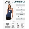 image:image100 Merino Wool Tank Top Women  Active Sleeveless Undershirt Base Layer  Lightweight Breathable Merino Wool Thermal Naturally AntiOdor MoistureWicking Basic Top Ideal for Hiking TravelH Perfect Grey