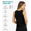 image:image100 Merino Wool Tank Top Women  Active Sleeveless Undershirt Base Layer  Lightweight Breathable Merino Wool Thermal Naturally AntiOdor MoistureWicking Basic Top Ideal for Hiking TravelH Charcoal