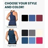 image:image100 Merino Wool Tank Top Women  Active Sleeveless Undershirt Base Layer  Lightweight Breathable Merino Wool Thermal Naturally AntiOdor MoistureWicking Basic Top Ideal for Hiking TravelH Red