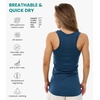 image:image100 Merino Wool Tank Top Women  Active Sleeveless Undershirt Base Layer  Lightweight Breathable Merino Wool Thermal Naturally AntiOdor MoistureWicking Basic Top Ideal for Hiking TravelB Denim