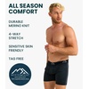 image:image100 Merino Wool Underwear Mens  12 Pack Boxer Briefs for Men 175um  Soft NonItchy Moisture wicking Breathable 190 GSM Thermal Underwear Cooling OdorResistant Mens Wool Base Layer1 Pack  190 Charcoal Grey
