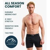image:image100 Merino Wool Underwear Mens  12 Pack Boxer Briefs for Men 175um  Soft NonItchy Moisture wicking Breathable 190 GSM Thermal Underwear Cooling OdorResistant Mens Wool Base Layer2 Pack  190 Black