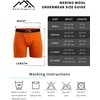 image:image100 Merino Wool Underwear Mens  12 Pack Boxer Briefs for Men 175um  Soft NonItchy Moisture wicking Breathable 190 GSM Thermal Underwear Cooling OdorResistant Mens Wool Base Layer2 Pack  190 Heathered Black