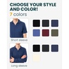 image:image100 Merino Wool V Neck Polo Shirts for Men  Short amp Long Sleeve Shirt  Lightweight Breathable Merino Wool Naturally AntiOdor MoistureWicking Ideal for Work Travel Everyday Wear LayeringDark Olive