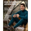 image:imageMerino Wool Base Layer Mens Set  Turtleneck Thermal Underwear for Men Sox  Low and High Neck Midweight Long Johns Cold Weather Top and Bottom Breathable MoistureWicking Ideal for Hiking Skiing260 Charcoal Grey High