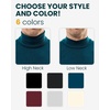 image:imageMerino Wool Base Layer Mens Set  Turtleneck Thermal Underwear for Men Sox  Low and High Neck Midweight Long Johns Cold Weather Top and Bottom Breathable MoistureWicking Ideal for Hiking Skiing260 Charcoal Grey Low
