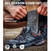 image:imageMerino Wool Socks for Men amp Women  36 Pack Wool Hiking Socks  Crew Style  Soft Itch Free Merino Wool Thick SocksCrew Socks for Work Cushioned with AntiBlister Protection Moisture Wicking SocksMulticolor Black  Charcoal  Navy