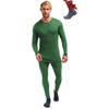 image:image100 Merino Wool Base Layer Men Set  Thermal Underwear for Men Long Johns  Lightweight Midweight Heavyweight Long Johns Naturally OdorResistant Breathable Active Underwear Hiking Skiing250 Olive