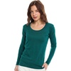 image:image100 Merino Wool Base Layer Women  Thermal Merino Wool Shirt Women  Lightweight Shirts Breathable Naturally OdorResistant MoistureWicking Ideal for Hiking Travel Outdoor Everyday WearS 190 Forest Green