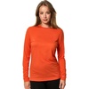 image:image100 Merino Wool Base Layer Women  Thermal Merino Wool Shirt Women  Lightweight Shirts Breathable Naturally OdorResistant MoistureWicking Ideal for Hiking Travel Outdoor Everyday WearC170 Orange