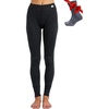 image:image100 Merino Wool Base Layer Women Pants  Thermal Leggings Underwear  Lightweight Midweight Heavyweight Base Layer Breathable Pants OdorResistant Ideal for Hiking Skiing Cold Weather165 Heathered Black