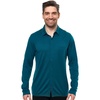 image:image100 Merino Wool Button Up Shirt Men  Long amp Short Sleeve Breathable  Lightweight Breathable Merino Wool Naturally OdorResistant Soft Office Casual Outdoor Shirt with PocketDeep Teal Long