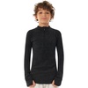 image:image100 Merino Wool Kids Quarter Zip  Midweight Thermal Base Layer 14 Zip  Unisex Soft NonItchy 250 GSM Kids Youth Clothes School Undershirt Moisture Wicking 175um OdorResistant Long Sleeve260 Charcoal Grey