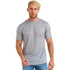 image:image100 Merino Wool TShirt Men  Short Sleeve Undershirt Base Layer Top  Lightweight Breathable Merino Wool Tees Naturally OdorResistant Soft Hiking Shirt Sport Travel Running Gym WorkHeathered Grey