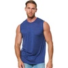 image:image100 Merino Wool Tank Top Men  Active Undershirt Sleeveless Base Layer  Lightweight Breathable Merino Wool Tank Top MoistureWicking Top Soft Sport Running Work Athletic TankWindsor Blue