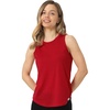 image:image100 Merino Wool Tank Top Women  Active Sleeveless Undershirt Base Layer  Lightweight Breathable Merino Wool Thermal Naturally AntiOdor MoistureWicking Basic Top Ideal for Hiking TravelH Red