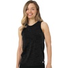 image:image100 Merino Wool Tank Top Women  Active Sleeveless Undershirt Base Layer  Lightweight Breathable Merino Wool Thermal Naturally AntiOdor MoistureWicking Basic Top Ideal for Hiking TravelH Heathered Black