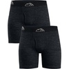 image:image100 Merino Wool Underwear Mens  12 Pack Boxer Briefs for Men 175um  Soft NonItchy Moisture wicking Breathable 190 GSM Thermal Underwear Cooling OdorResistant Mens Wool Base Layer2 Pack  190 Heathered Black