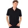 image:image100 Merino Wool V Neck Polo Shirts for Men  Short amp Long Sleeve Shirt  Lightweight Breathable Merino Wool Naturally AntiOdor MoistureWicking Ideal for Work Travel Everyday Wear LayeringBlack