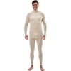image:imageMerino Wool Base Layer Mens Set  Turtleneck Thermal Underwear for Men Sox  Low and High Neck Midweight Long Johns Cold Weather Top and Bottom Breathable MoistureWicking Ideal for Hiking Skiing260 Natural White High