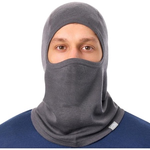 image:image100 Merino Wool Balaclava Ski MaskSoft Unisex All Season Face Mask 175um  Helmet Friendly Soft NonItchy Breathable UV Protection UPF 50 Glasses Compatible Motorcycle Bike Face Cover 250 GSMGrey Shades
