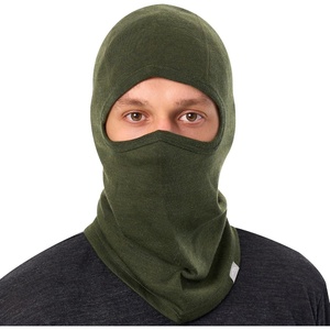 image:image100 Merino Wool Balaclava Ski MaskSoft Unisex All Season Face Mask 175um  Helmet Friendly Soft NonItchy Breathable UV Protection UPF 50 Glasses Compatible Motorcycle Bike Face Cover 250 GSMArmy Green