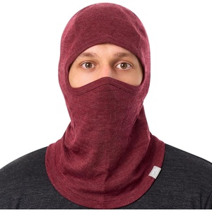 image:image100 Merino Wool Balaclava Ski MaskSoft Unisex All Season Face Mask 175um  Helmet Friendly Soft NonItchy Breathable UV Protection UPF 50 Glasses Compatible Motorcycle Bike Face Cover 250 GSMBurgundy