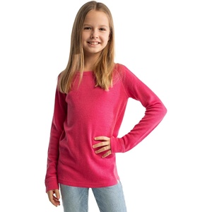 image:image100 Merino Wool Base Layer Kids Midweight Long Sleeve Thermal Underwear  Soft NonItchy Midweight 250 GSM KidsToddler Clothes Moisture Wicking 175um Long Sleeve OdorResistant UnderwearPink