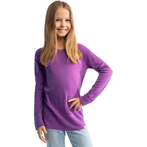image:image100 Merino Wool Base Layer Kids Midweight Long Sleeve Thermal Underwear  Soft NonItchy Midweight 250 GSM KidsToddler Clothes Moisture Wicking 175um Long Sleeve OdorResistant UnderwearViolet Purple