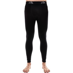 image:image100 Merino Wool Base Layer Mens Long Johns  Thermal Underwear Bottoms  Long and 34 Length Thermal Leggins Breathable Naturally OdorResistant Ideal for Hiking Running Everyday Wear200 Black