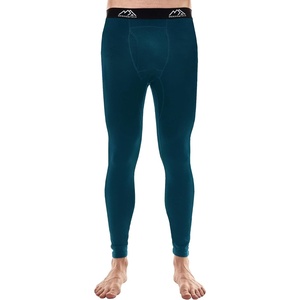 image:image100 Merino Wool Base Layer Mens Long Johns  Thermal Underwear Bottoms  Long and 34 Length Thermal Leggins Breathable Naturally OdorResistant Ideal for Hiking Running Everyday Wear200 Deep Teal