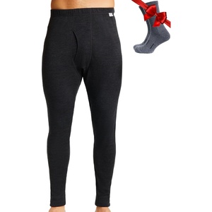 image:image100 Merino Wool Base Layer Mens Pants  Thermal Underwear Long Johns  Lightweight Midweight Heavyweight Base Layer Breathable Leggings OdorResistant Wool Ideal for Hiking Skiing Winter Charcoal Grey 250