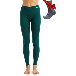image:image100 Merino Wool Base Layer Women Pants  Thermal Leggings Underwear  Lightweight Midweight Heavyweight Base Layer Breathable Pants OdorResistant Ideal for Hiking Skiing Cold Weather165 Forest Green