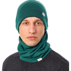 image:image100 Merino Wool Beanie Neck Gaiter Combo Unisex 175um Scull Cap 4 Season  Soft NonItchy Cooling Breathable 250 GSM UV Protection Hiking amp Running Accessories OdorResistant Cold Weather GearForest Green
