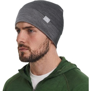 image:image100 Merino Wool Beanie for Women Men  Skull Cap 175um Adult Hat Unisex  Soft NonItchy Beanie Breathable Running Hat UV Protection OdorResistant MoistureWicking All Season 250 gsm BeanieGrey Melange